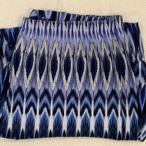 Chicos printed pull on wide leg pants